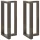  2 db fekete, T-alakú acél bárasztalláb 50x35x(90-91) cm
