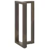  2 db fekete, T-alakú acél bárasztalláb 50x35x(90-91) cm