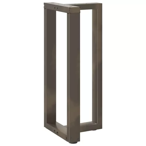  2 db fekete, T-alakú acél bárasztalláb 50x35x(90-91) cm