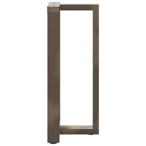  2 db fekete, T-alakú acél bárasztalláb 50x35x(90-91) cm