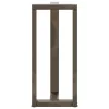 2 db fekete, T-alakú acél bárasztalláb 50x35x(90-91) cm
