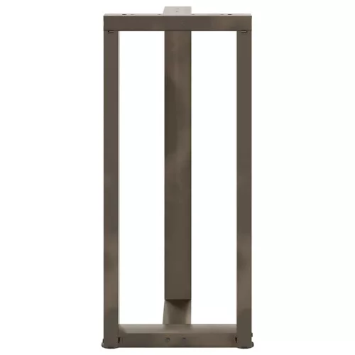  2 db fekete, T-alakú acél bárasztalláb 50x35x(90-91) cm