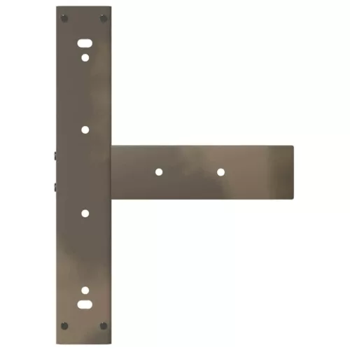  2 db fekete, T-alakú acél bárasztalláb 50x35x(90-91) cm