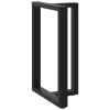  2 db fekete, T-alakú acél bárasztalláb 60x35x(90-91) cm