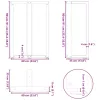  2 db fekete, T-alakú acél bárasztalláb 60x35x(90-91) cm
