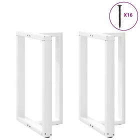    2 db T-alakú bárasztalláb, fehér, 60x35x(90-91) cm, acél