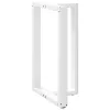  2 db T-alakú bárasztalláb, fehér, 60x35x(90-91) cm, acél