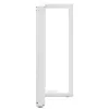  2 db T-alakú bárasztalláb, fehér, 60x35x(90-91) cm, acél