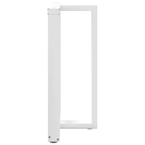  2 db T-alakú bárasztalláb, fehér, 60x35x(90-91) cm, acél