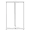  2 db T-alakú bárasztalláb, fehér, 60x35x(90-91) cm, acél