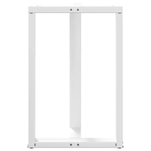 2 db T-alakú bárasztalláb, fehér, 60x35x(90-91) cm, acél