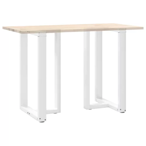  2 db T-alakú bárasztalláb, fehér, 60x35x(90-91) cm, acél