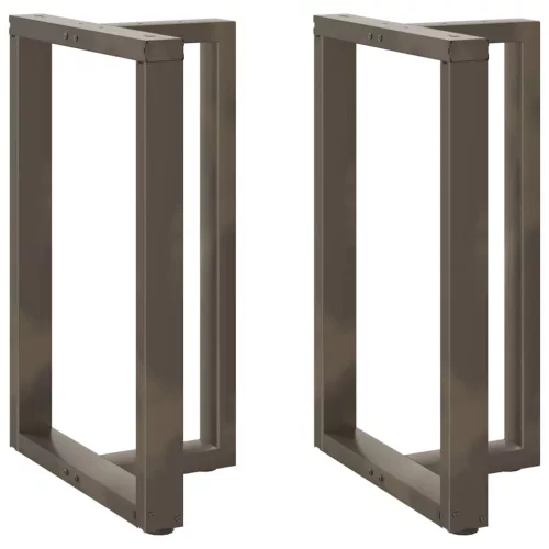  2 db fekete, T-alakú acél bárasztalláb 60x35x(90-91) cm