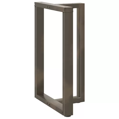 2 db fekete, T-alakú acél bárasztalláb 60x35x(90-91) cm