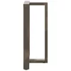  2 db fekete, T-alakú acél bárasztalláb 60x35x(90-91) cm