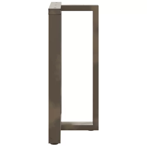  2 db fekete, T-alakú acél bárasztalláb 60x35x(90-91) cm