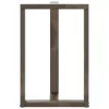  2 db fekete, T-alakú acél bárasztalláb 60x35x(90-91) cm