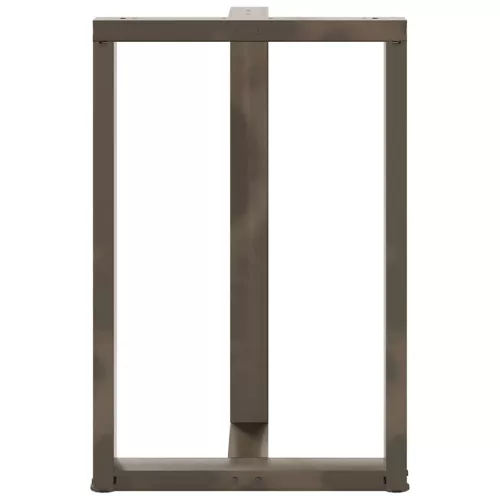  2 db fekete, T-alakú acél bárasztalláb 60x35x(90-91) cm