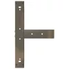  2 db fekete, T-alakú acél bárasztalláb 60x35x(90-91) cm