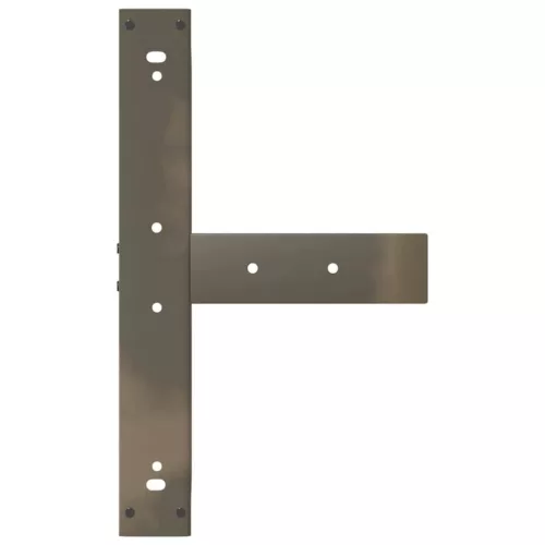  2 db fekete, T-alakú acél bárasztalláb 60x35x(90-91) cm