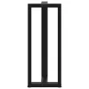  2 db fekete, T-alakú acél bárasztalláb 40x35x(100-101) cm