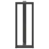  2 db antracitszürke T-alakú acél bárasztalláb 40x35x(100-101) cm
