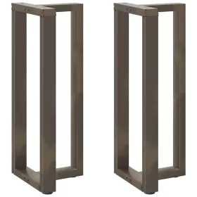    2 db fekete, T-alakú acél bárasztalláb 40x35x(100-101) cm