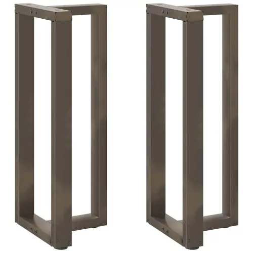  2 db fekete, T-alakú acél bárasztalláb 40x35x(100-101) cm