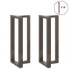  2 db fekete, T-alakú acél bárasztalláb 40x35x(100-101) cm