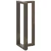  2 db fekete, T-alakú acél bárasztalláb 40x35x(100-101) cm