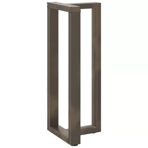  2 db fekete, T-alakú acél bárasztalláb 40x35x(100-101) cm