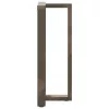  2 db fekete, T-alakú acél bárasztalláb 40x35x(100-101) cm