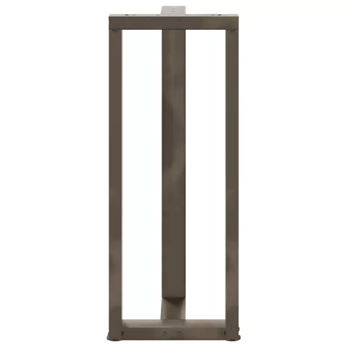  2 db fekete, T-alakú acél bárasztalláb 40x35x(100-101) cm