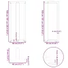  2 db fekete, T-alakú acél bárasztalláb 40x35x(100-101) cm