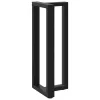  2 db fekete, T-alakú acél bárasztalláb 50x35x(100-101) cm