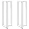  2 db fehér, T-alakú acél bárasztalláb 50x35x(100-101) cm