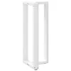  2 db fehér, T-alakú acél bárasztalláb 50x35x(100-101) cm