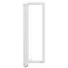  2 db fehér, T-alakú acél bárasztalláb 50x35x(100-101) cm