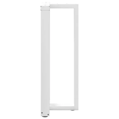  2 db fehér, T-alakú acél bárasztalláb 50x35x(100-101) cm