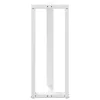  2 db fehér, T-alakú acél bárasztalláb 50x35x(100-101) cm