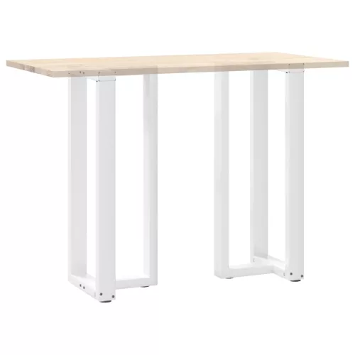  2 db fehér, T-alakú acél bárasztalláb 50x35x(100-101) cm