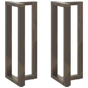    2 db fekete, T-alakú acél bárasztalláb 50x35x(100-101) cm