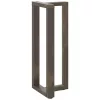  2 db fekete, T-alakú acél bárasztalláb 50x35x(100-101) cm