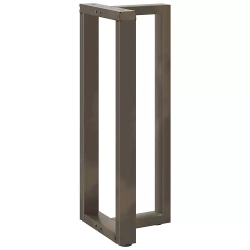  2 db fekete, T-alakú acél bárasztalláb 50x35x(100-101) cm
