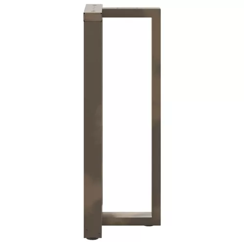  2 db fekete, T-alakú acél bárasztalláb 50x35x(100-101) cm