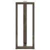  2 db fekete, T-alakú acél bárasztalláb 50x35x(100-101) cm