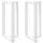  2 db fehér, T-alakú acél bárasztalláb 60x35x(100-101) cm