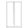  2 db fehér, T-alakú acél bárasztalláb 60x35x(100-101) cm
