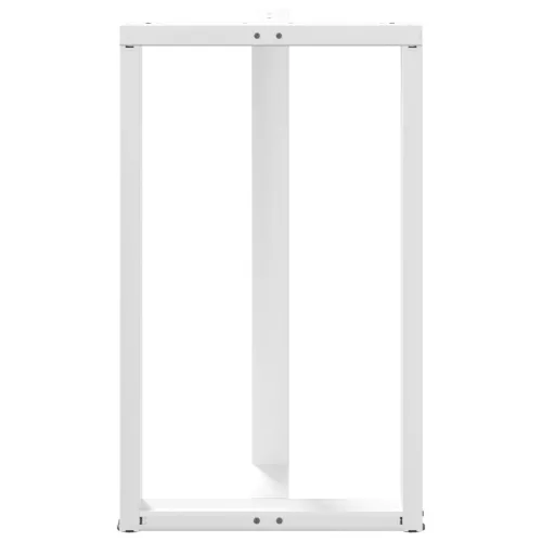  2 db fehér, T-alakú acél bárasztalláb 60x35x(100-101) cm