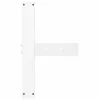  2 db fehér, T-alakú acél bárasztalláb 60x35x(100-101) cm